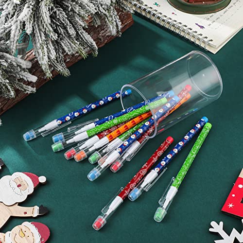 Lápices apilables navideños Teling 120 piezas miniatura 4