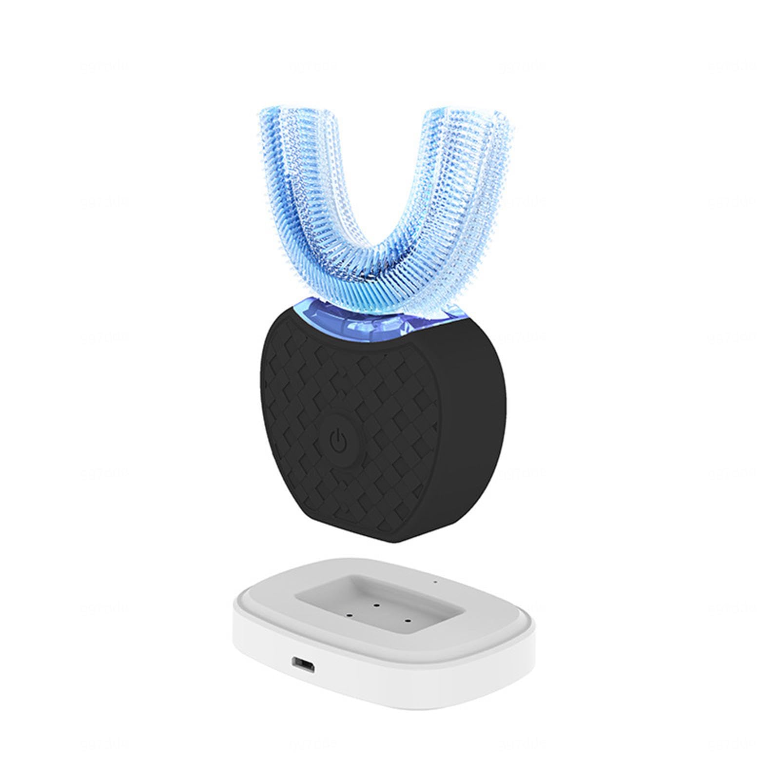 VIDECOR Spazzolino Elettrico Ad Ultrasuoni, Ad Ultrasuoni a Forma di U per Adulti, Spazzolino Elettrico Automatico a 360°, Sonico Elettrico Impermeabile per Cure Dentistiche,C
