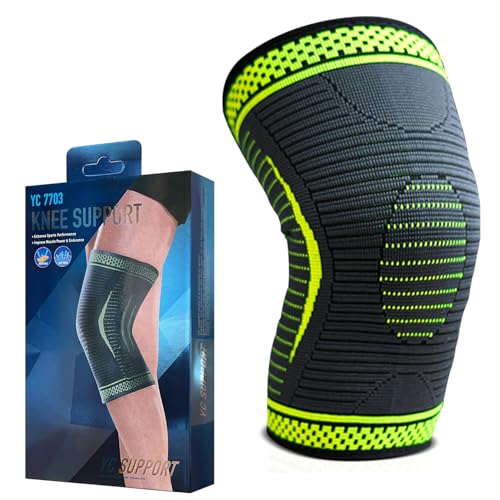 YC 7703 Rodillera Menisco y Ligamento - Rodillera deportiva elastica - Rodillera para artritis y tendinitis - Unisex