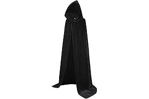 Durio Hooded Cloak: Majestic Velvet Embrace for Cosplay and Festive Allure