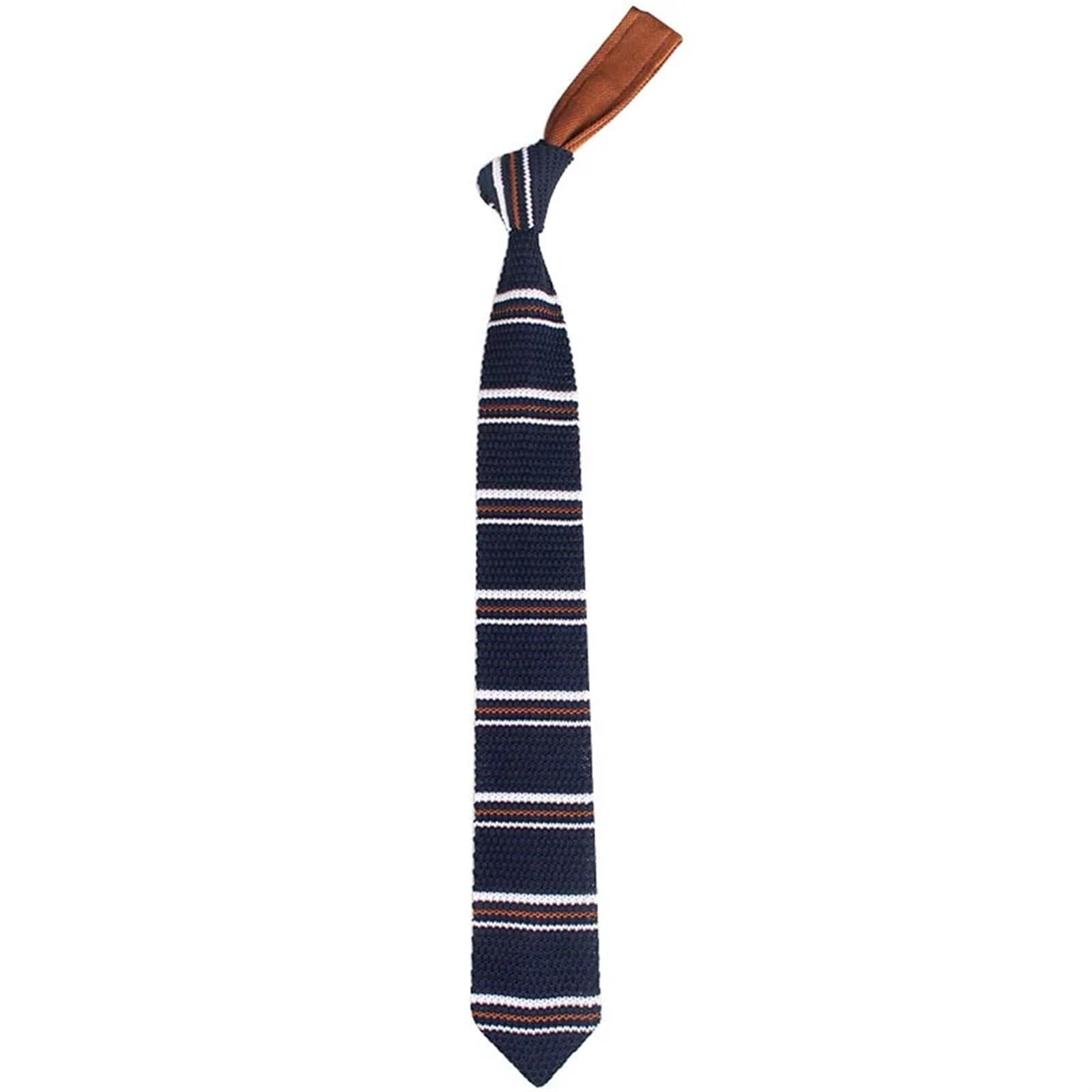 Générique cravate pour homme Cravates en tricot Cravate décontractée for garçons et filles, cravate rayée tricotée, de mariage for marié, vêtements cou for hommes