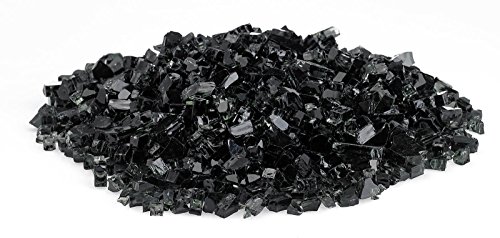Image of 1 /4 inch Black Fire Glass, 20 lb. Bag