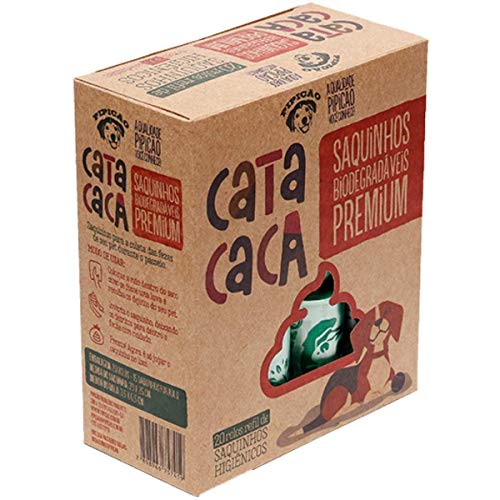 Kit 20 Rolos de Sacolas Biodegradáveis Cata Caca
