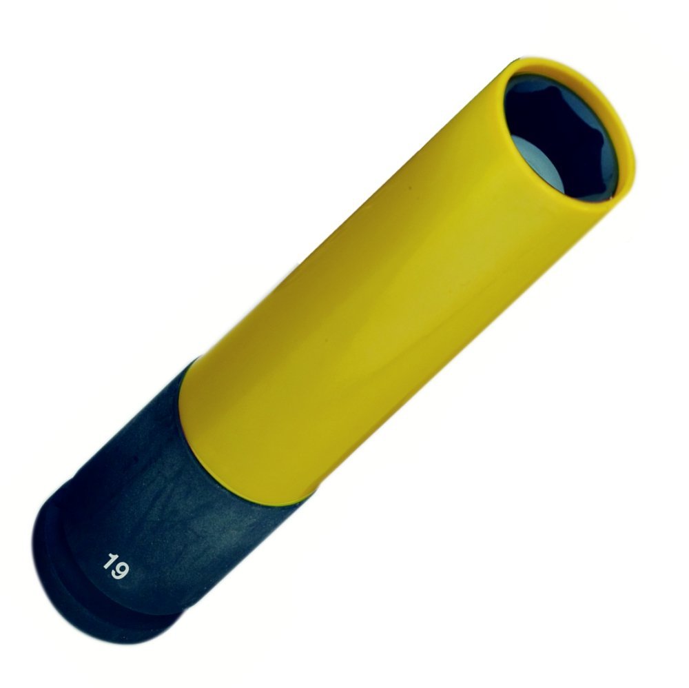 PROXXON 2223974 - Douille à Chocs longue 1/2 "19 mm (130 mm) Argent/Vert