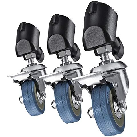 Walimex Pro Roulettes de trépied, ensemble de 3 pièces (pour trépieds avec un diamètre de pied de 18-23 mm) Cover