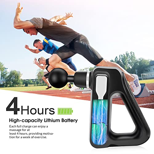 Pistola-de-Masaje-Muscular-BelonLink-portatil-Pantalla-LCD-Electrica-Masajeador-de-Musculos-de-Tejido-Profundo-con-32-Velocidades-8-Cabezales-de-Masaje-Relajar-Los-Musculos-Aliviar-el-Dolor