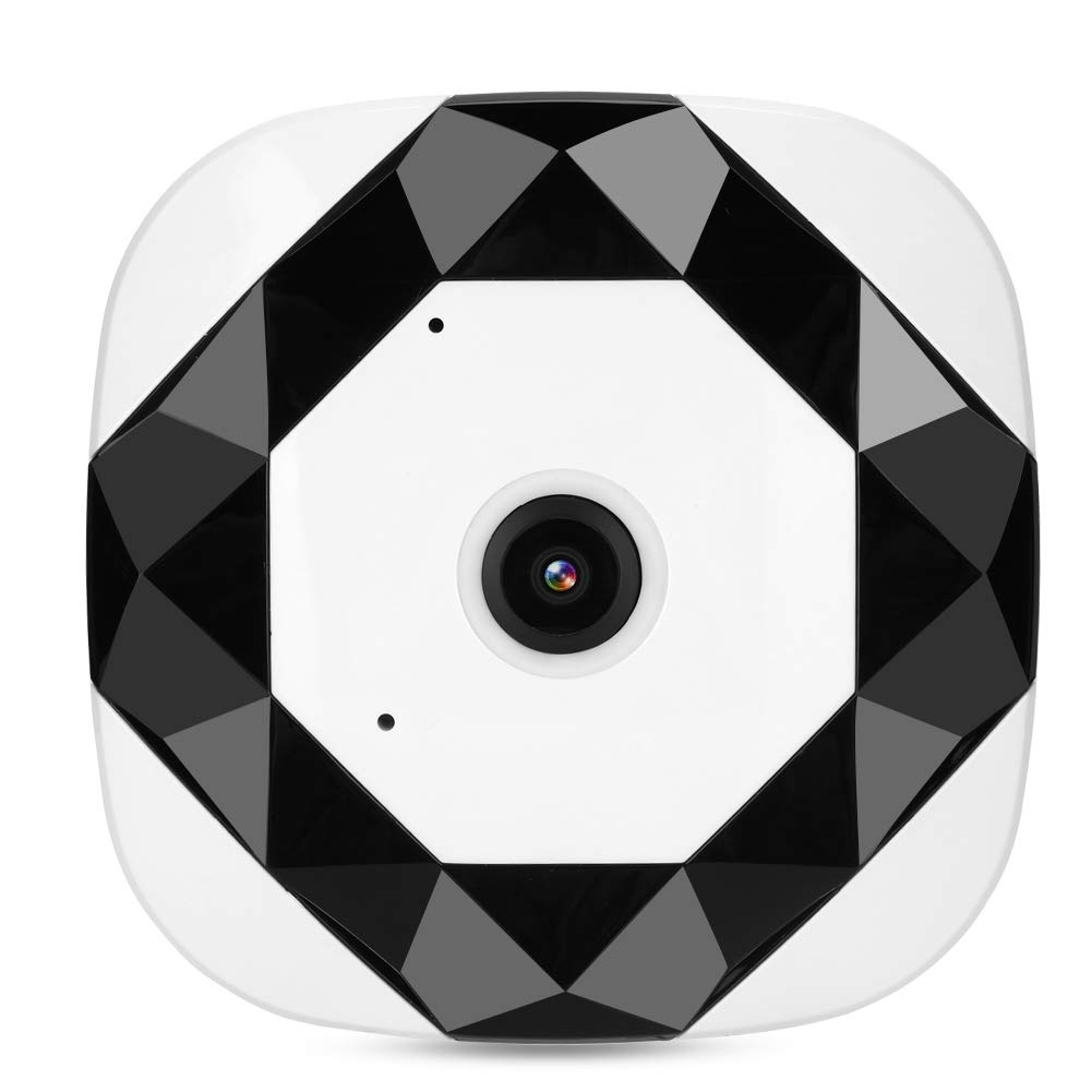Panoramic camera, WiFi camera, 360 ° HD motion detection patio for the home office(European standard 100-240V)