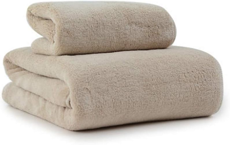 Bath Towels, Large, Absorbent and Non-linting, Quick-Drying Household(Black)