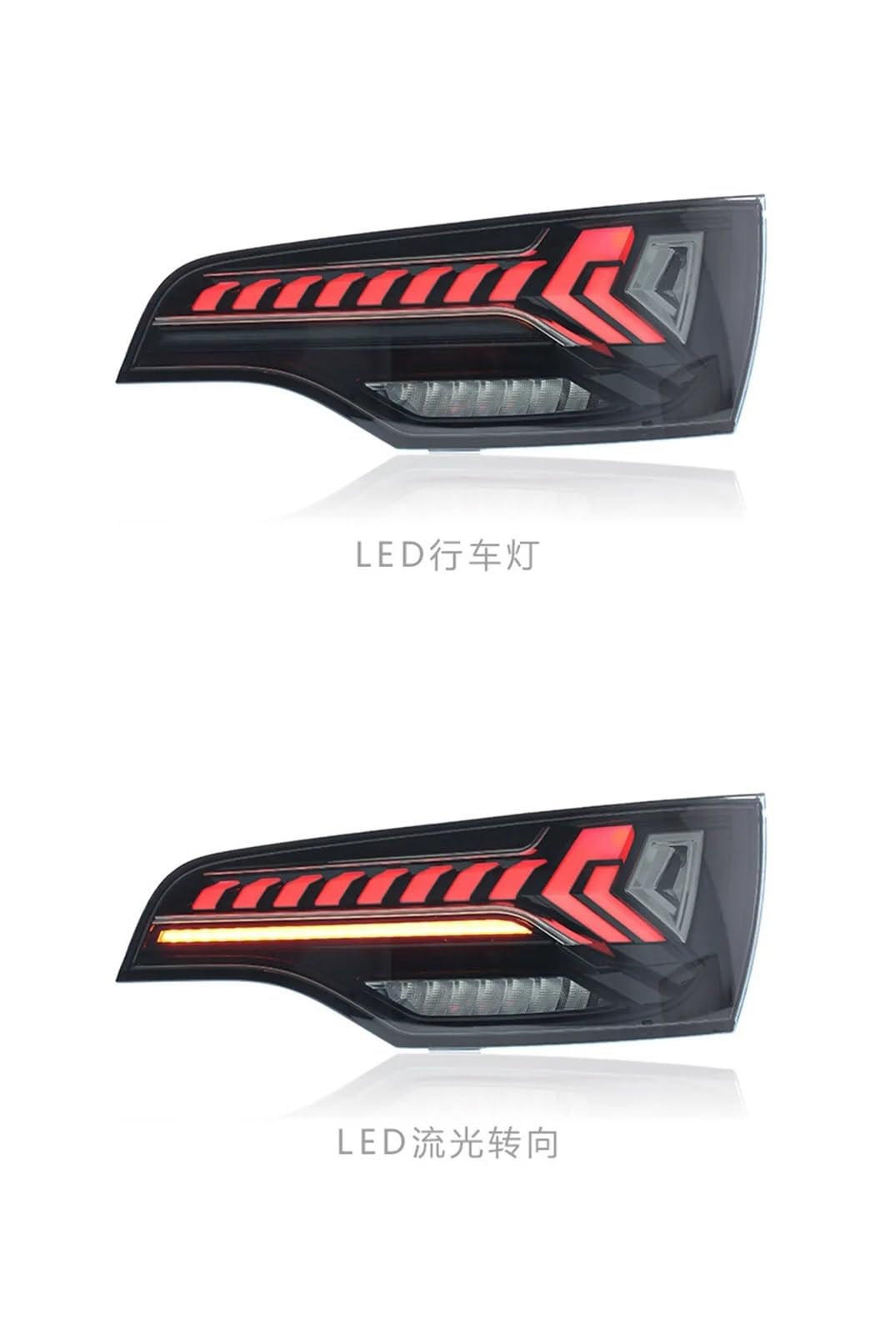 Gruppo Ottico Posteriore LED Per Q7 2006 2007 2008 2009-2015 Gruppo Luci Posteriori Freno A LED, Accessori Per Auto Plug And Play Fanale Posteriore(Red Taillights Set,For 2006-2009 Year)
