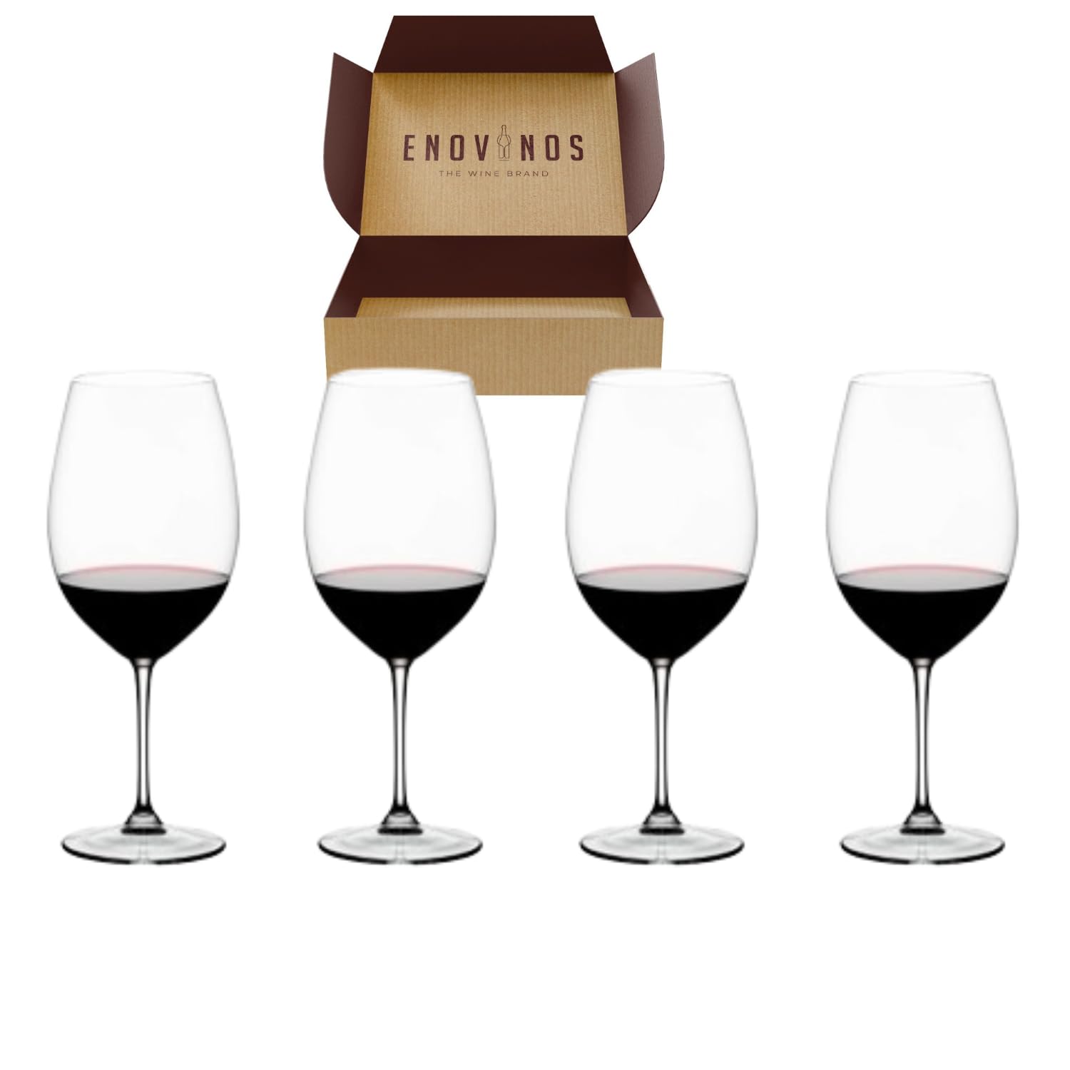 Pack 4 Copas Riedel Vinum XL - x4 Copa Vino Tinto Cristal Fino Restaurante New World 6416/00 - Mejor Selección ENOVINOS