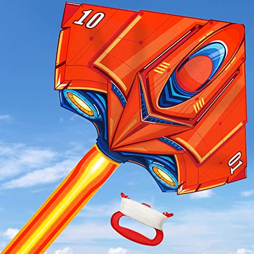 Tcvents Kites For Kids Ages 4-8 8-12, Large Plane Kite For Adults Easy To Fly, Kids Kite For Toddlers Age 3-5, Perfect For Beginner With Handle And 328Ft Kite String, Easy Assemble (Airplane Kite) #TOP19