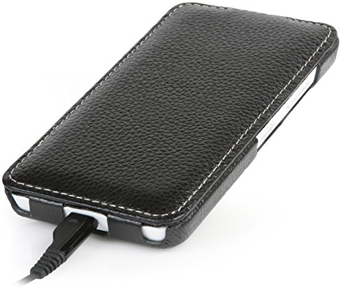 StilGut UltraSlim Case, Custodia in Vera Pelle per...