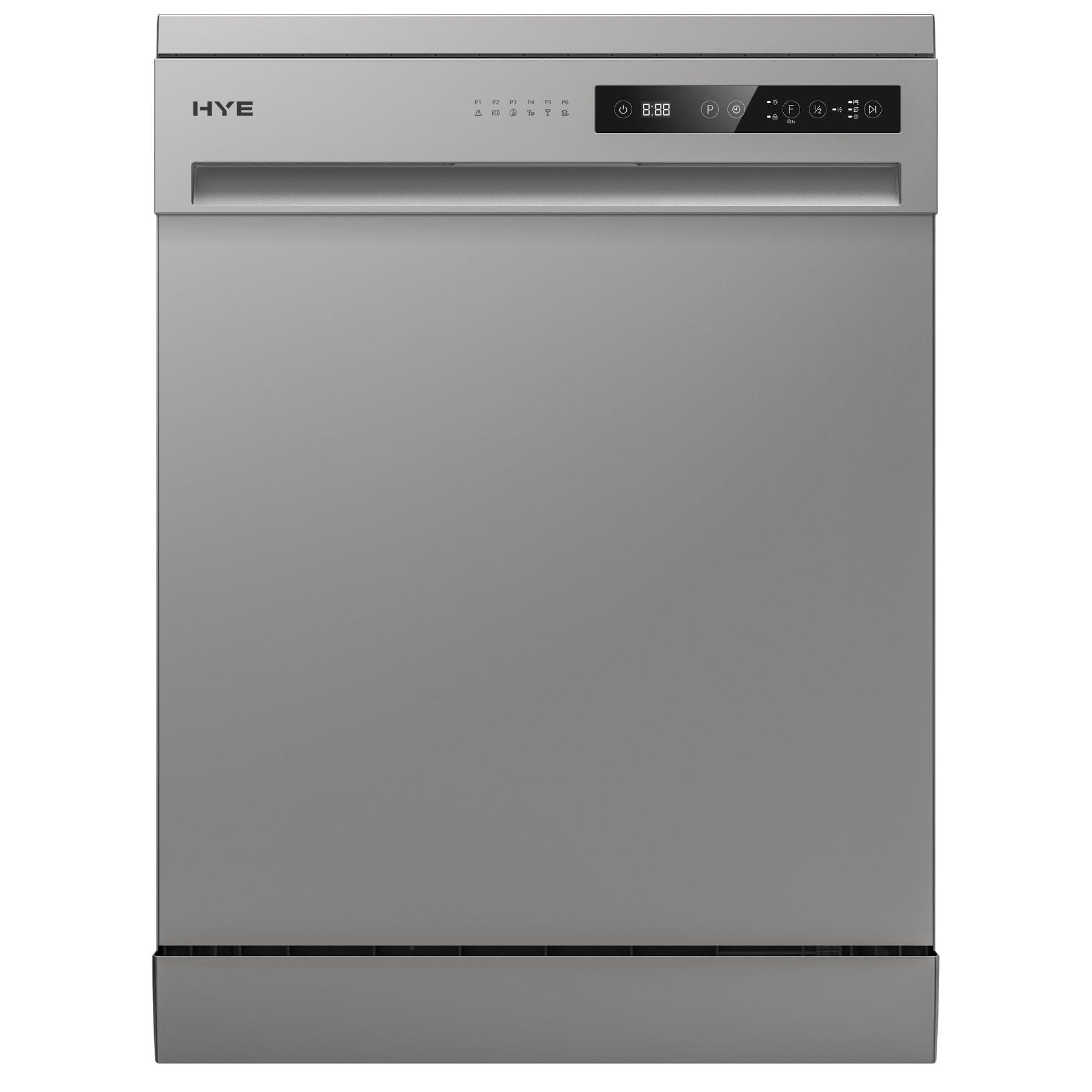 Sponsored Ad – HYE Dishwasher - Freestanding Dishwasher With 14 Place Settings, 60cm, Full Size Design, Silver, ECO Program, Quick Wash, Quiet (49 dB) - DW0114PS25