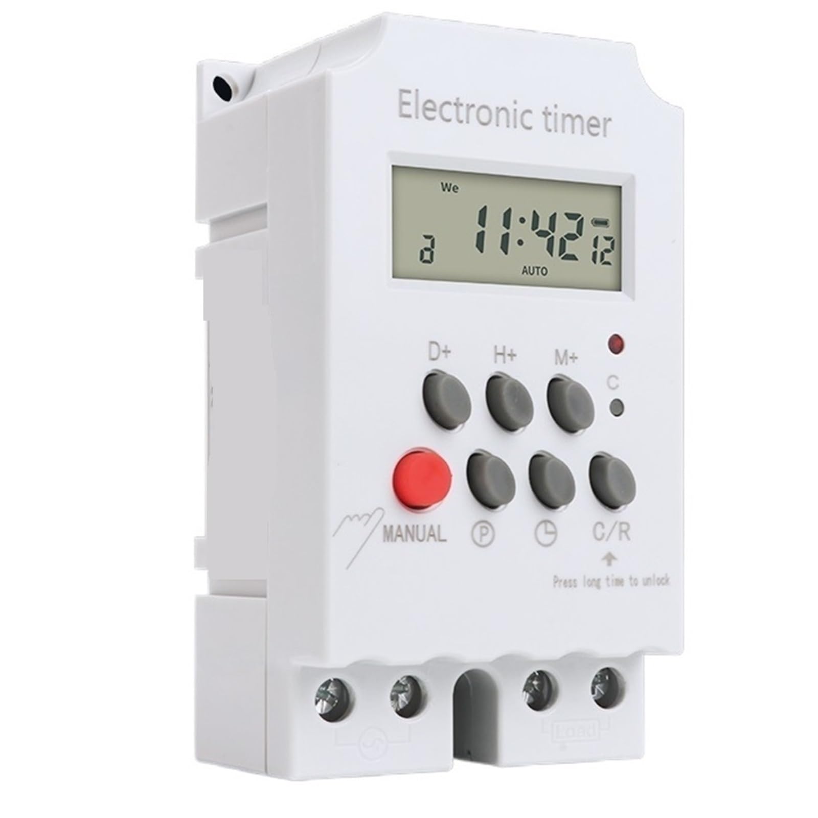 TNCE 30A Timer Switch 220V, big power control, set to seconds, 32 groups of on and off light