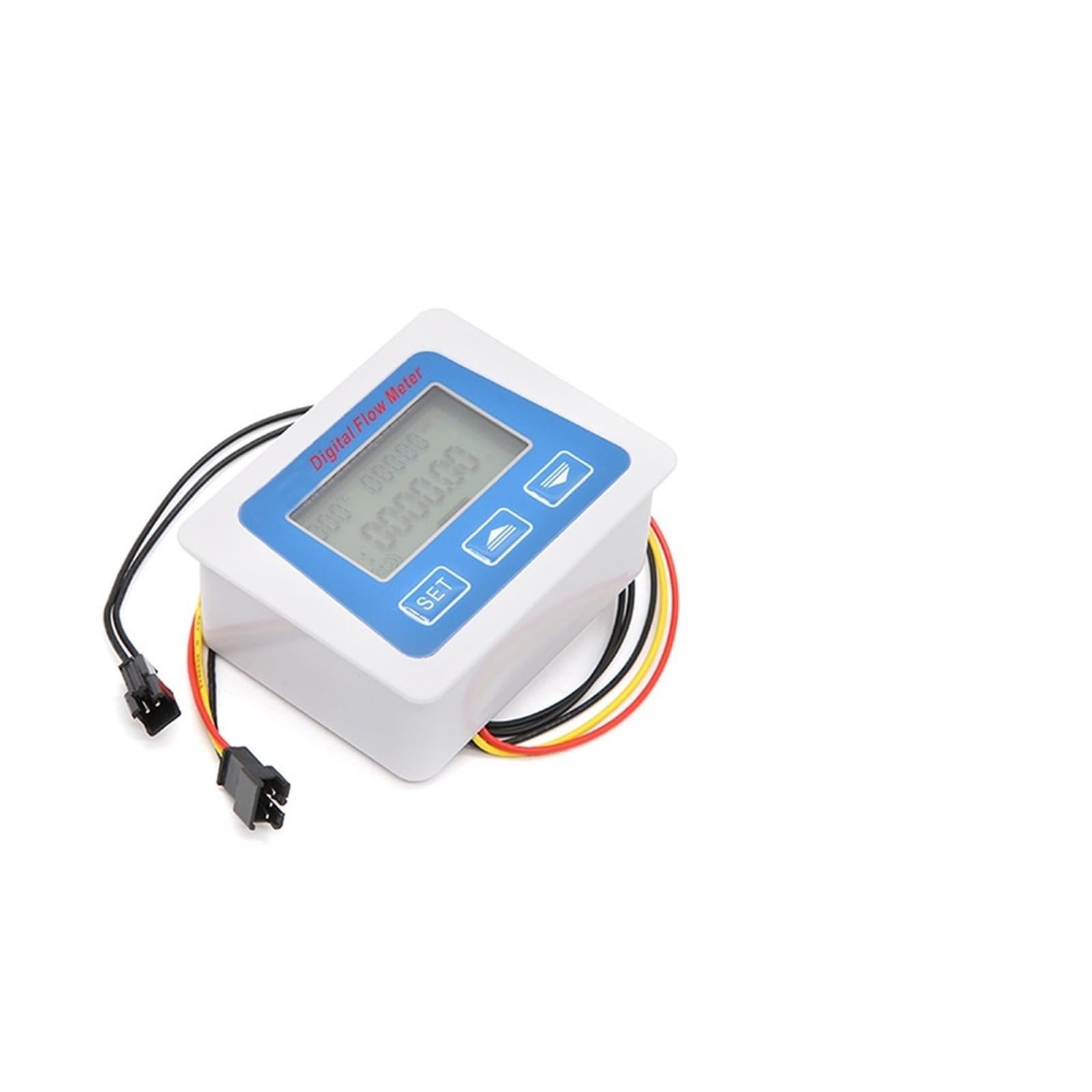 Flow Meter, Smart Digital Water Flow Meter Set LCD Rate Monitor Inline Electronic Sensor with Temperature Display G1 G1/2 G3/4(G1-DN25)