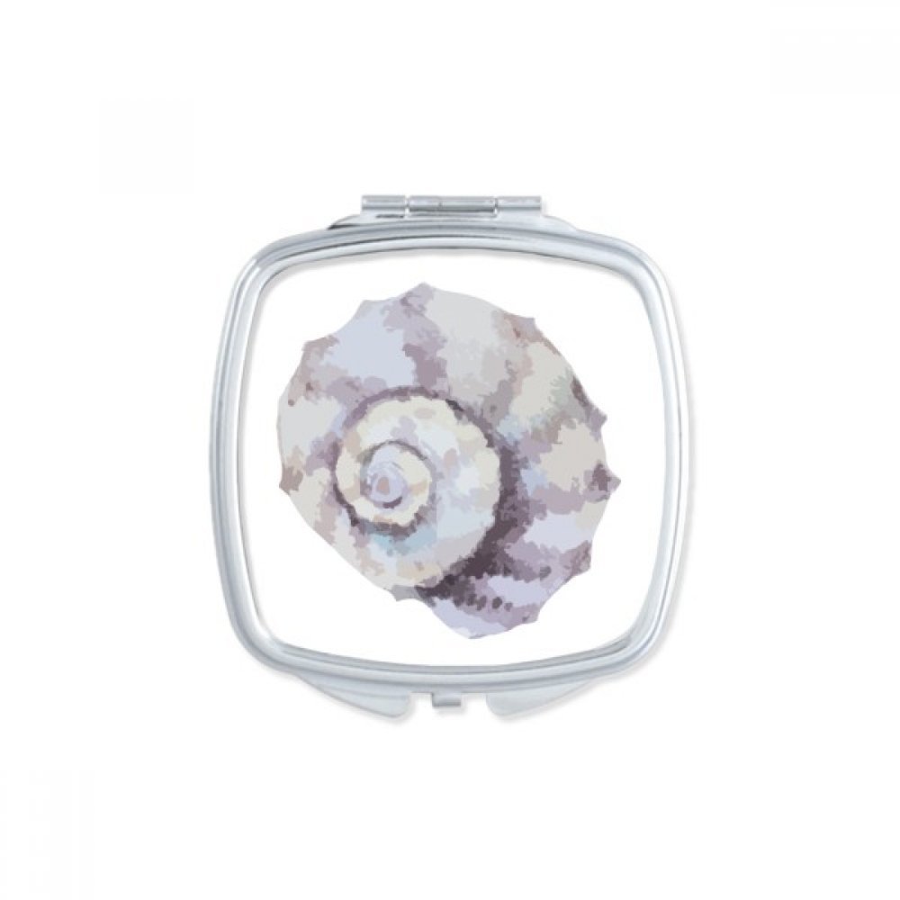 Miroir de poche escargot bleu marine idéal dans le sac à main pour retouches maquillage de journée