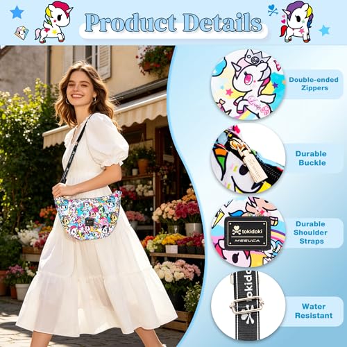 Image of Tokidoki Unicorno Nylon Crossbody Bag Cartoon Shoulder Bag for Women Phone Bag Purse Wallet Credit Card Gift for Women Girls