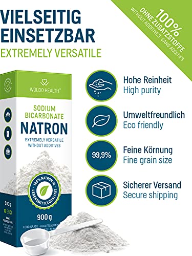 Natriumbicarbonaat 900g - hersluitbaar zakje - natriumbicarbonaatpoeder van levensmiddelenkwaliteit - Afbeelding 3