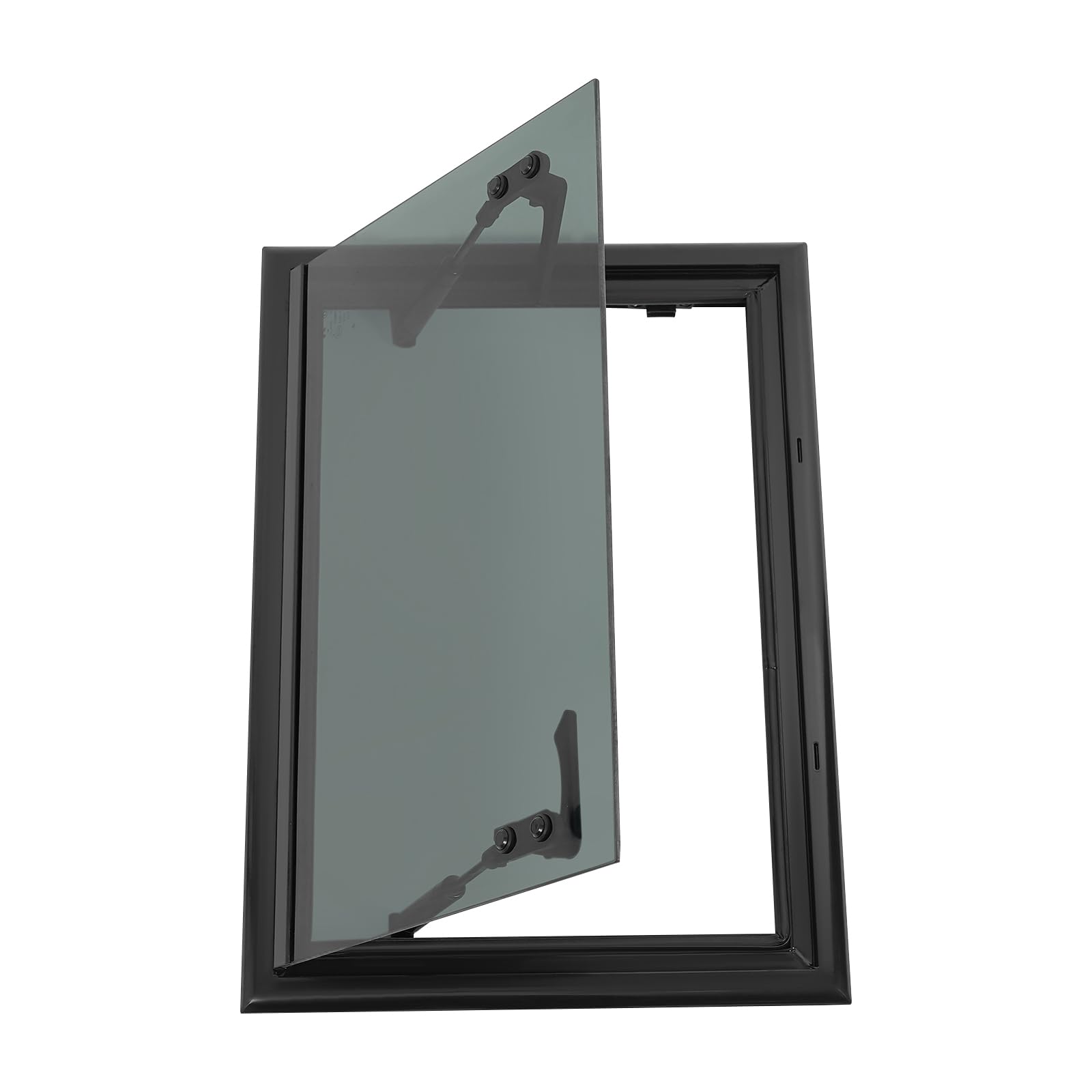 Fenêtre à fermeture éclair 500 x 350 mm, fenêtre basculante pour camping-car avec verrouillage sécurisé, fenêtre de remorque pour caravane et véhicules industriels, angle d'ouverture max. 85°