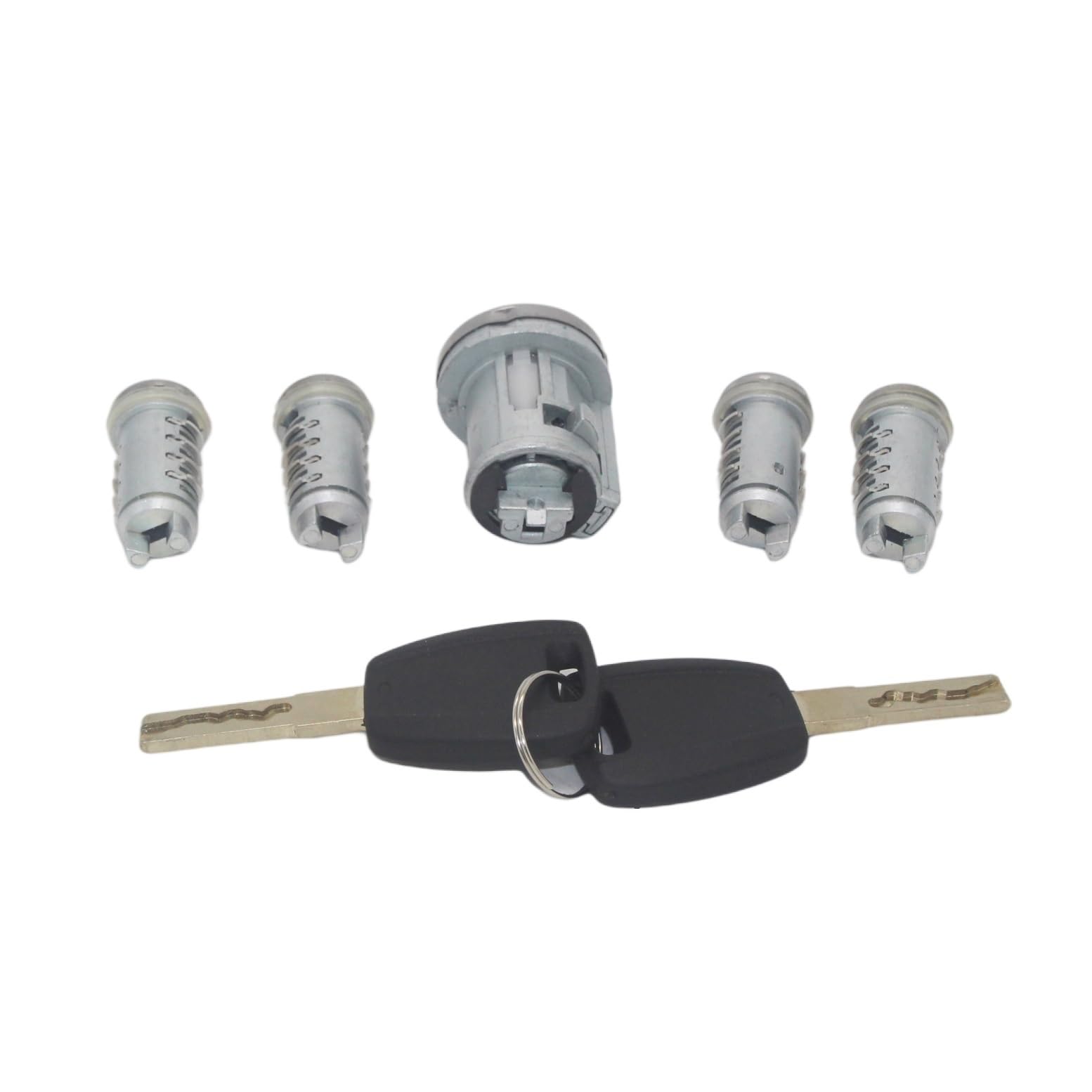 Zhjlut One Color Car Lock Cylinder Compatible With Fiat For Doblo Cargo For Punto For Panda Full Set Ignition Switch Door Trunk Lock Barrel Cylinder Sip22 Keys