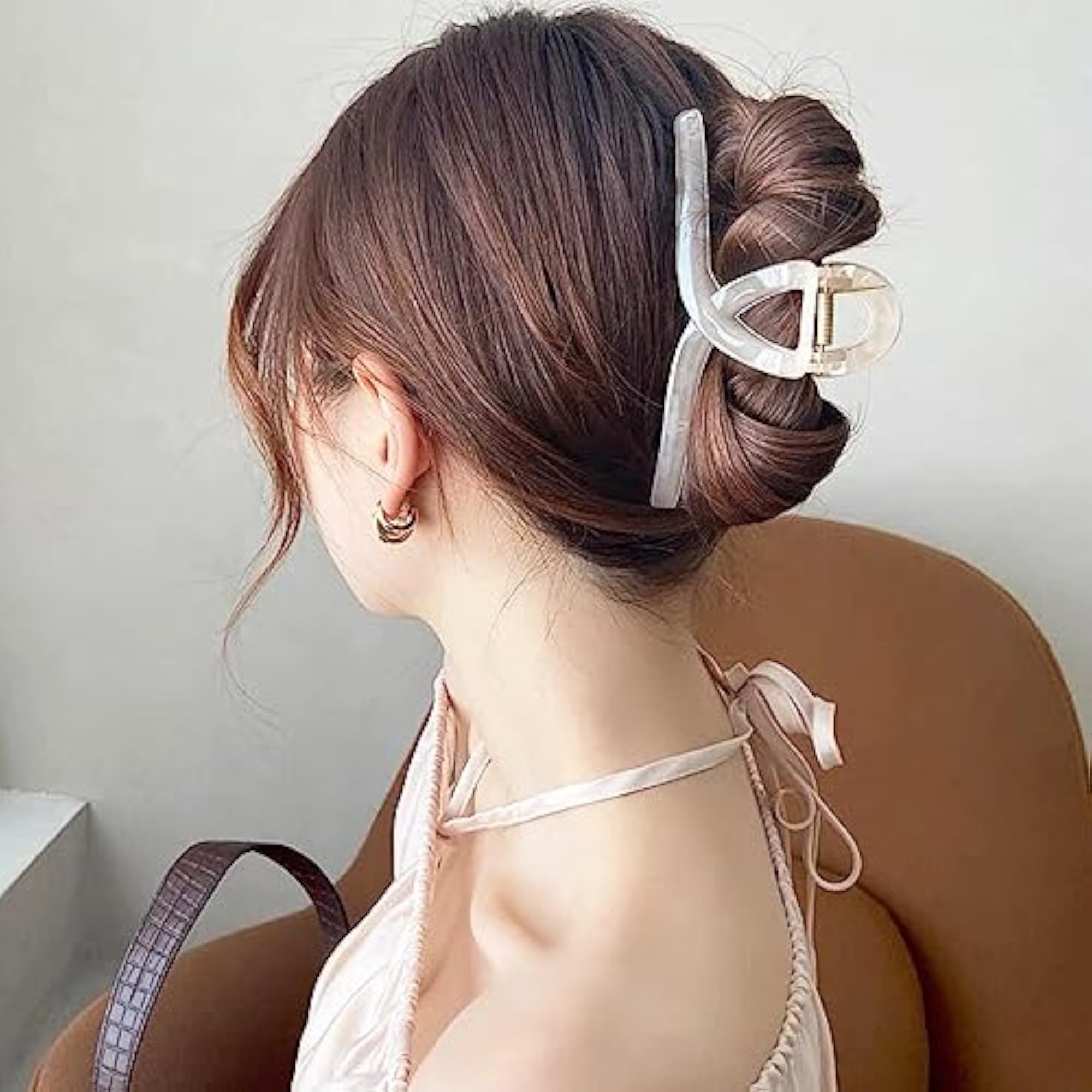 2+2 Big Hair Claw Clips, Large Jelly Clips for Women