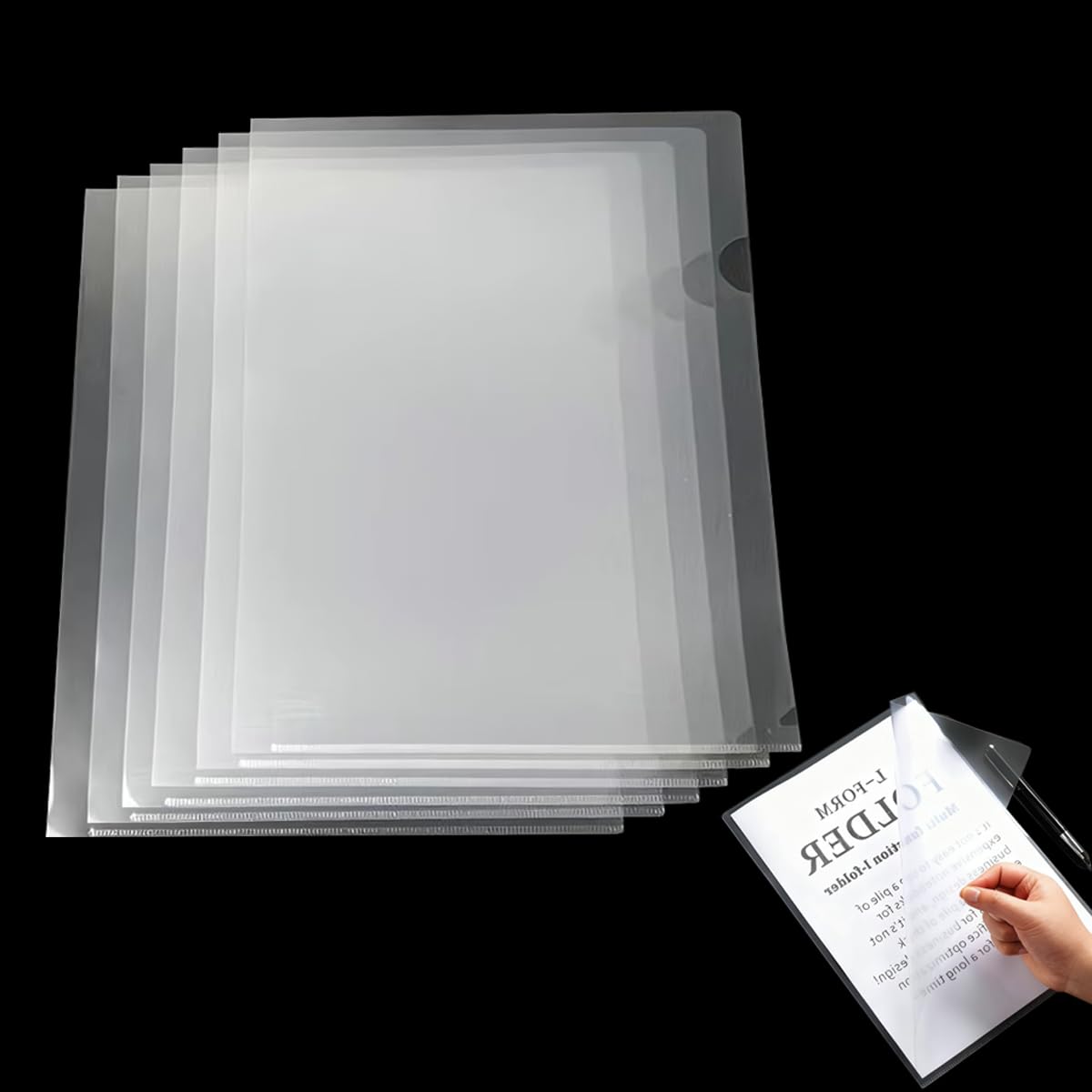 50 Pack A4 Plastic Sleeves,180-Micron Heavyweight Plastics Sleevess for A4 Paper,Plastic Sleeves,Suitable for Home,School,Business,Project,and Archival Use.