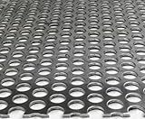 Lamiera in ferro FORATA zincata, foro da Ø5mm,Ø10mm,Ø20mm, Disponibili varie misure.(50...