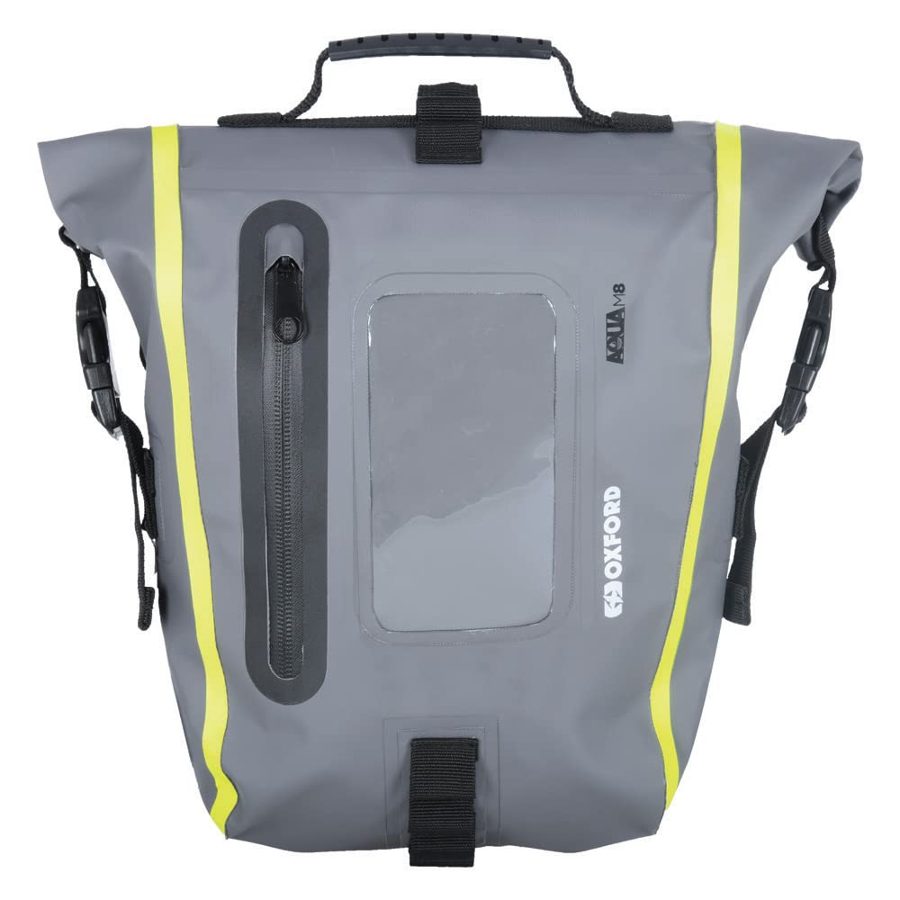 Oxford Aqua M8 magnetyczna torba na zbiornik czarny/szary/fluorescencyjny wodoodporny bagaż rowerowy