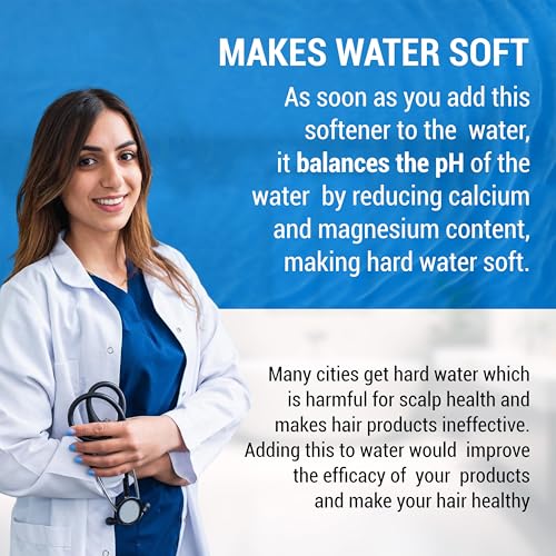 Image of Lunaris Water Softner | Instant Hard Water Softening Agent | Reduces Hair Fall & Skin Itching | Disables Hardness of Calcium & Magnesium | Maintains pH Level | Non Toxic | Hair & Skin Friendly | 400ml