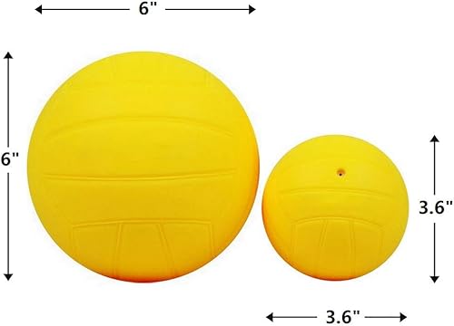 Miniatura 2 de Pelotas de juego de púas de repuesto, incluye pelota de entrenamiento de 6 pulgadas y bolas de competición de 3.6 pulgadas con bomba
