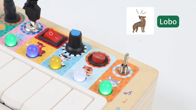 DRAMATION - Tablero ocupado con luz LED, tablero de interruptores de madera, juguetes sensoriales para niños pequeños DRAMATION - Tablero ocupado con luz LED, tablero de interruptores de madera, juguetes sensoriales para niños pequeños