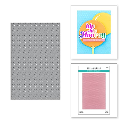 Spellbinders Tiny Dots Embossing Folder from The It’s My Party Too Collection, ONE, Clear - Image 2