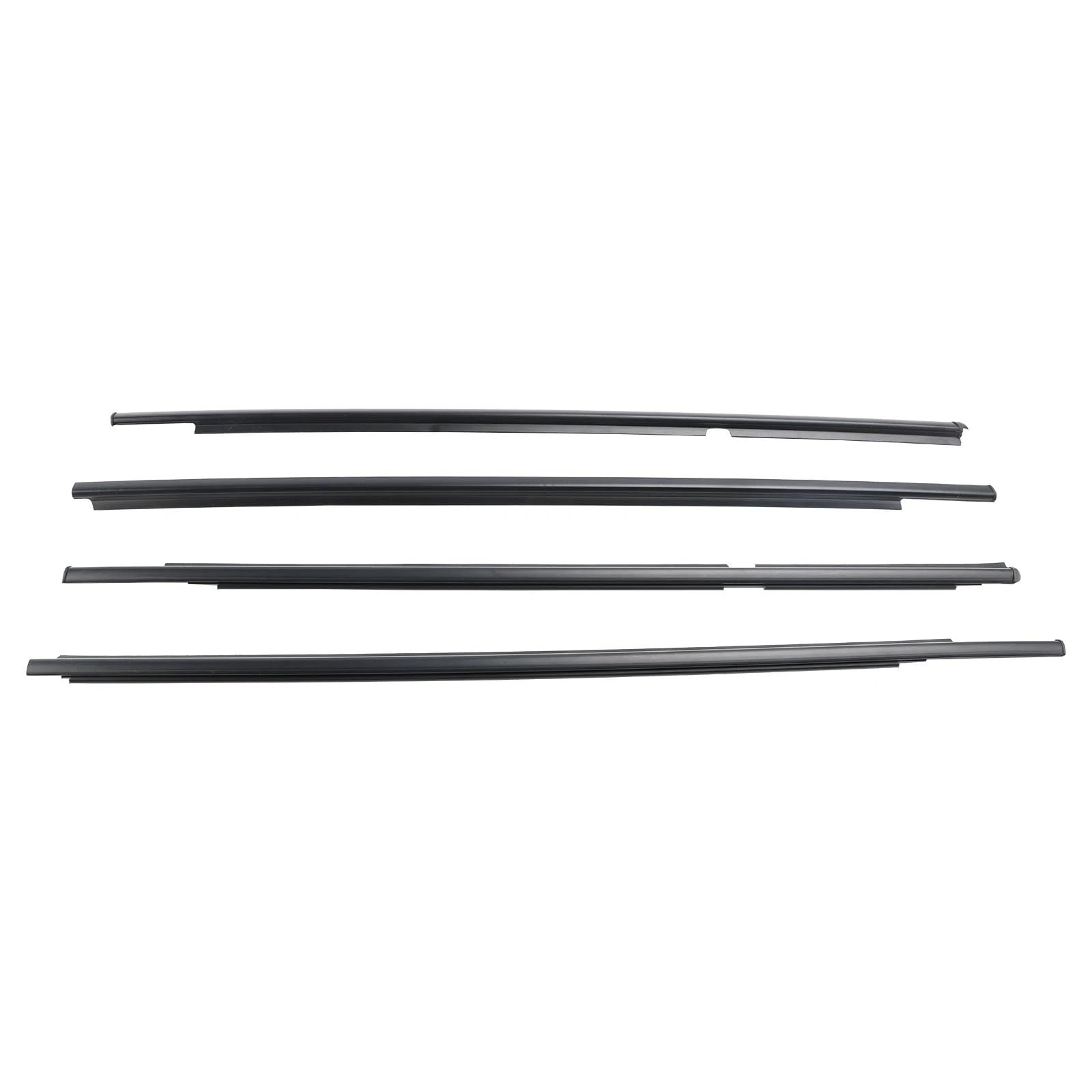 Lkhjdbiy One Color Car Edge Fit For Yaris Vitz 2005-2010 4Pcs Outer Door Glass Weatherstrip Moulding