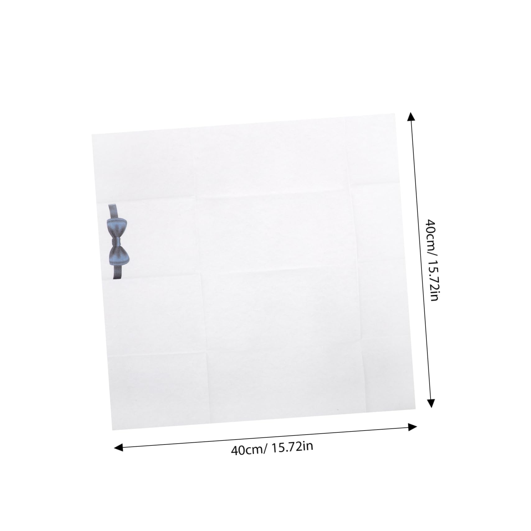 Cabilock Tovaglioli Iniziali 50 Pezzi, Tovaglioli Usa e Getta in Carta 40x40cm Pieghevoli e Leggeri per Ristorante e Hotel Décor da Tavola Stampa Fiocco