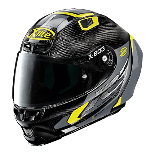 NOLAN(ノーラン) バイク ヘルメット フルフェイス X-lite X-803RS ウルトラカーボン SKYWARP(イエロー/50) Lサイズ(59-60cm) 32989