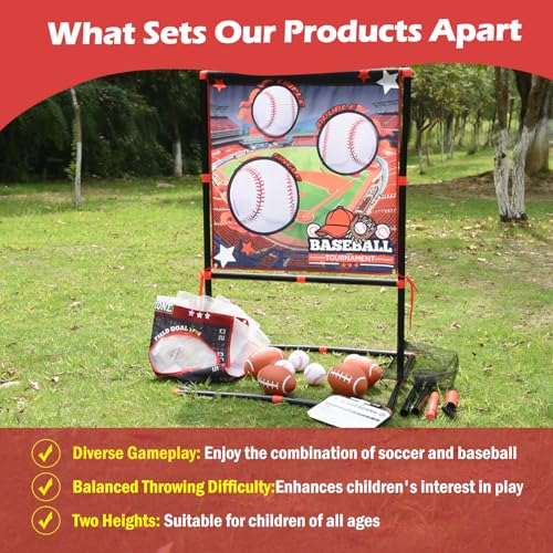 Football Toss Game for Kids Ages 3-8 - Outdoor Toy for Backyard, Beach & Camping for Toddlers & Family Party Fun3