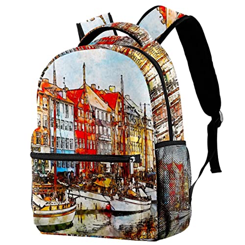 Sac à dos classique léger pour femmes et adolescentes école