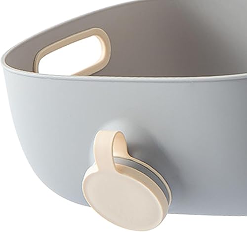 Miniatura 9 de Bothyi Cesta de drenaje multiusos para frutas y verduras, colador de granos, filtro de lavado de arroz, accesorio de cocina, verde y gris