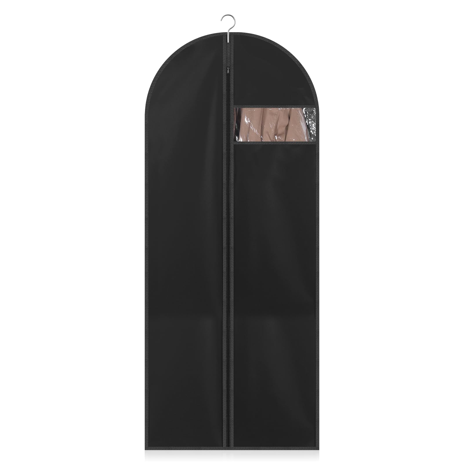 Hanging Garment Bag Dress Bags for Gowns 55 Suit Cover with Clear Window Garment Bags for Hanging Clothes