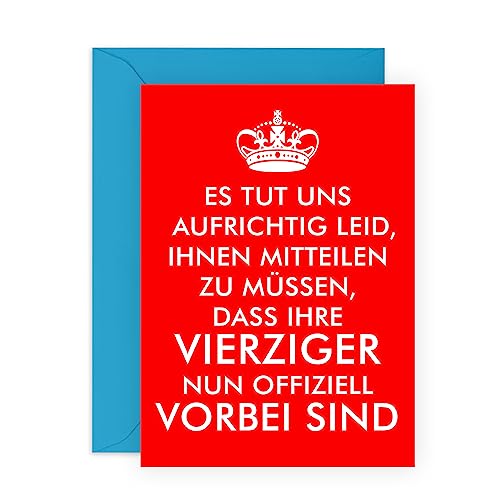 Central 23 Lustige Geburtstagskarte – Unhöfliches Retro-Design Mit Aufklebern, 145x145 Mm
