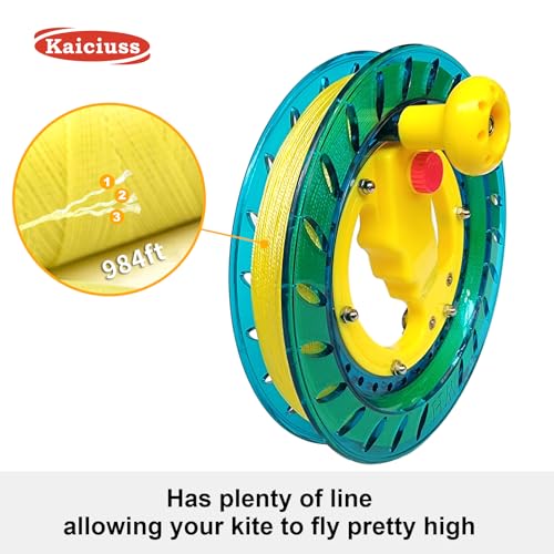 image for Kaiciuss 8 Inch Kite Reel Winder with Line, Kite String Reel for Kids 