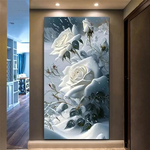 Peinture diamant rose 5D grand format 100x233cm, le cadeau créatif adulte parfait
