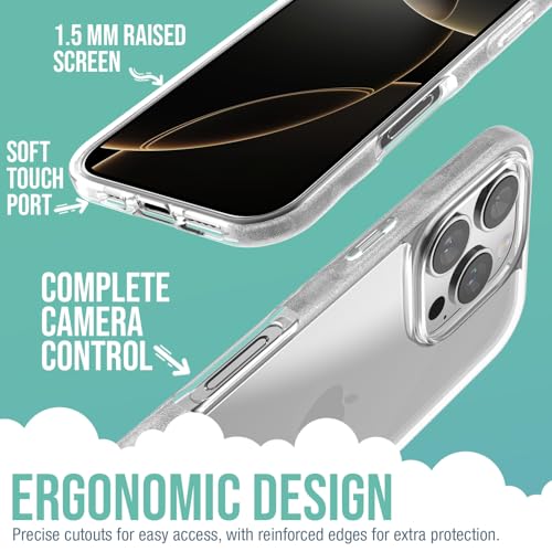 Image of Smartish iPhone 16 Pro Clear Case - Gripmunk [Lightweight + Protective] Slim Drop Tested Ultra Thin Grip Cover for Apple iPhone 16 Pro - Clearly Clear