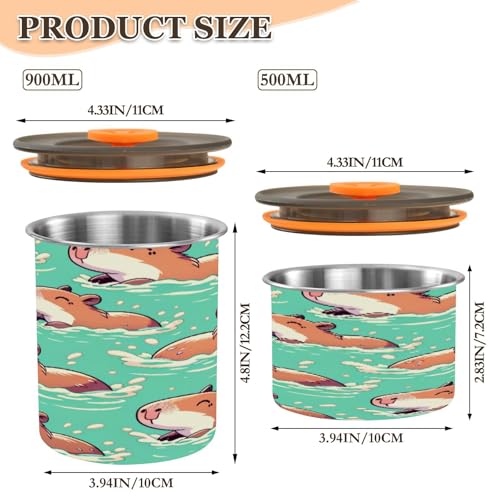 Lata hermética para café acero inoxidable 30oz miniatura 2