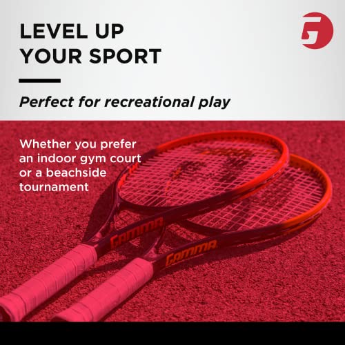 Gamma Sports Tour Ace Tennis Racquet, Pre-Strung Tennis Racquet For Adults, 27-Inch, Orange #TOP4