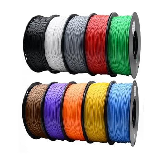 YUANEANG ABS 3D Printer Filament 1.75mm, 10 Different Color, Strong & Durable, High Heat Resistance, Low Warp Performance,Ideal for Functional Parts, Engineering Models, Mechanical Printing Projects