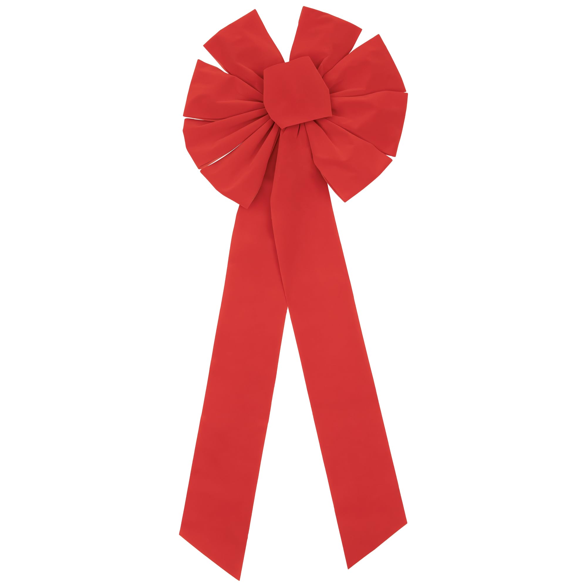 Northlight 9-Loop Velveteen Christmas Bow Decoration, 14