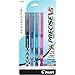 Pilot, Precise V5 Deco Collection, Capped Liquid Ink Rolling Ball Pens, Extra Fine Point 0.5 mm, Black/Blue/Turquoise/Pink, Pack of 4