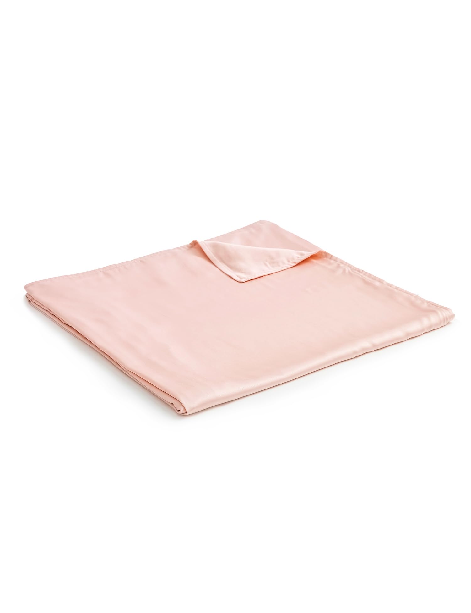 YnM Exclusive Cooling Duvet Cover for Weighted Blankets with 16 Strings (Pink Rose, 60"x80")
