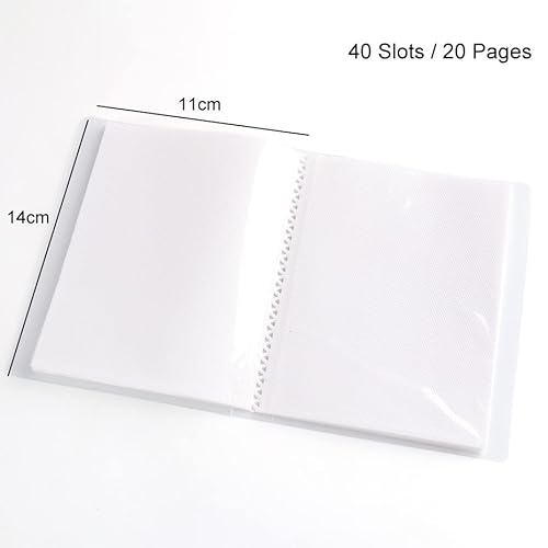 Jmeowio 40 Slots Nail Art Sticker Storage Book Nail Art Decals Collecting Album Nail Stickers Empty Display Book Collecting Holder Binder Book Plastic Diy Nail Art Design Tools For Nail Art Sticker thumb #2